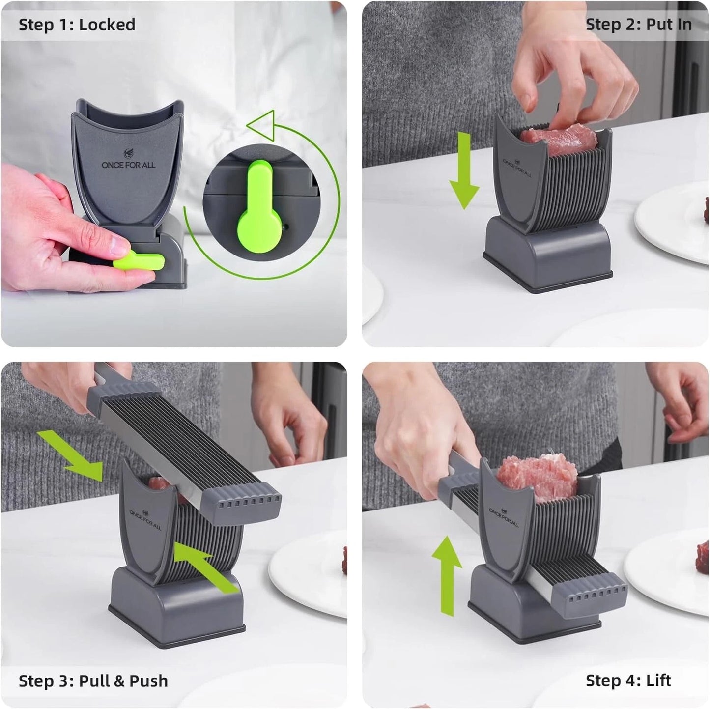 MultiCut™ 3-in-1 Meat Tenderizer, Shredder & Mincer Tool